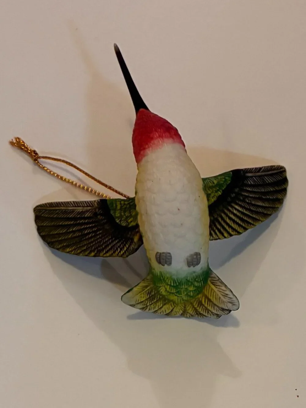 Porcelain Hummingbird Ornament
